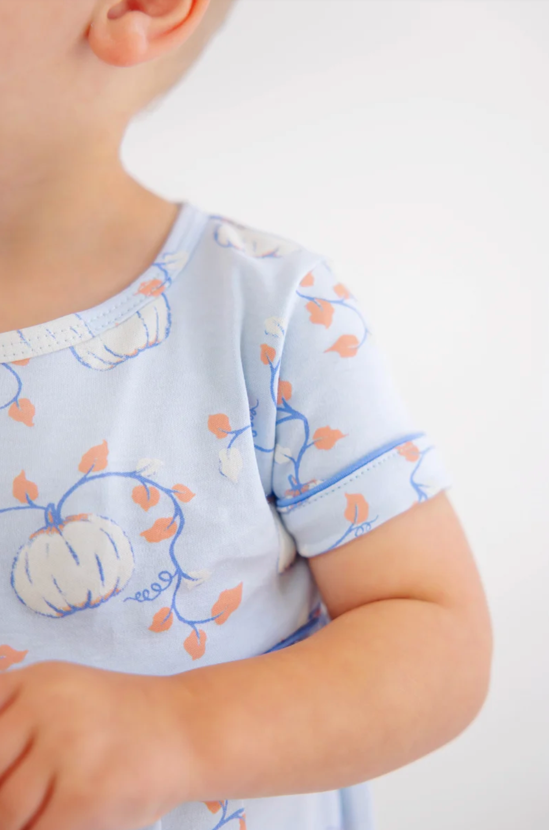 Bradford Romper Gourd-geous (Buckhead Blue)/Barbados Blue - Pima