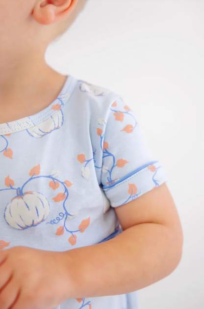 Bradford Romper Gourd-geous (Buckhead Blue)/Barbados Blue - Pima