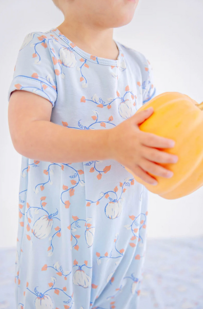 Bradford Romper Gourd-geous (Buckhead Blue)/Barbados Blue - Pima
