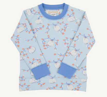 Boys Cassidy Comfy Crewneck Gourd-geous (Buckhead Blue)