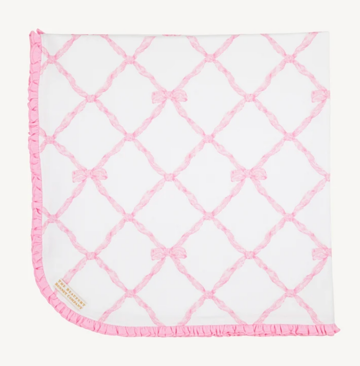 Baby Buggy Blanket Belle Meade Bow/Pier Party Pink