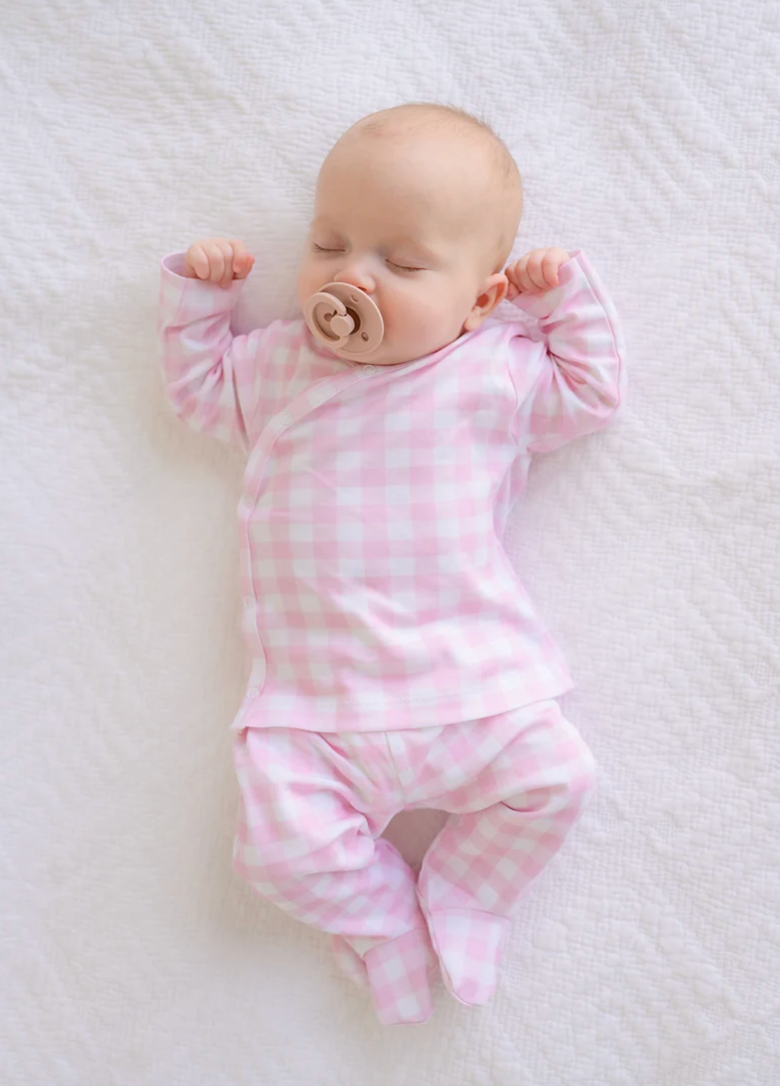 Cameron Cross-Front Set Palm Beach Pink Gingham