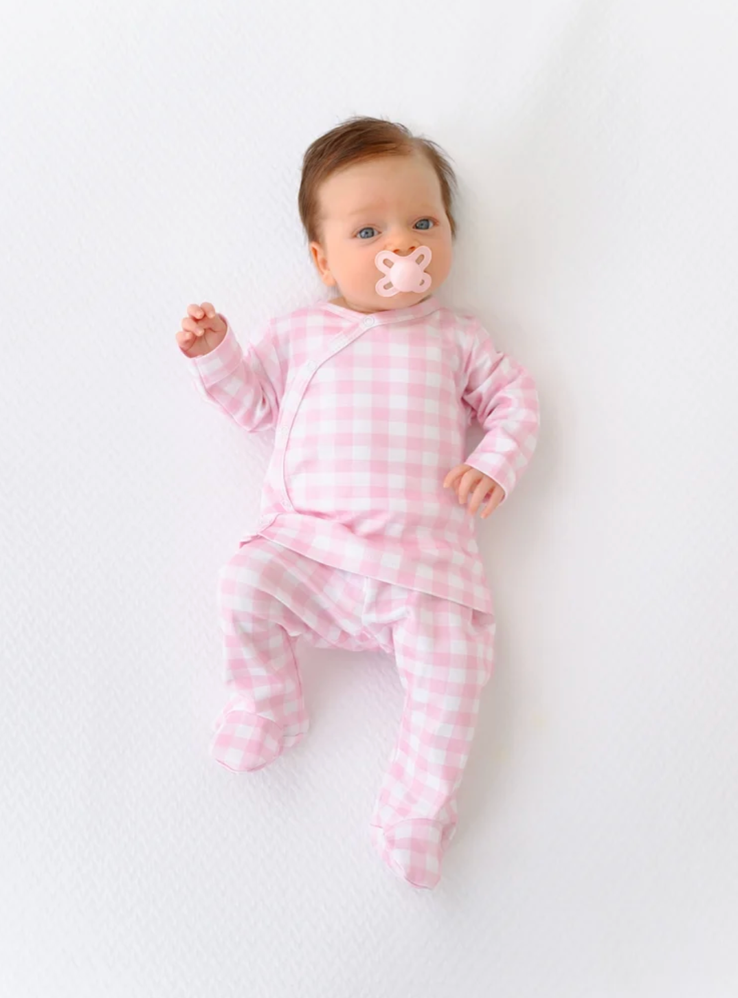 Cameron Cross-Front Set Palm Beach Pink Gingham
