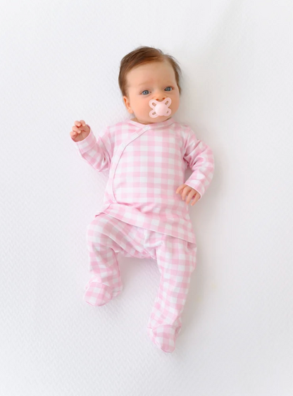 Cameron Cross-Front Set Palm Beach Pink Gingham