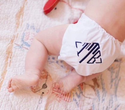Dalton Diaper Cover - Worth Ave White Broadcloth
