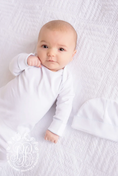 Darling Debut Set - White (with Pink or Blue) Pima