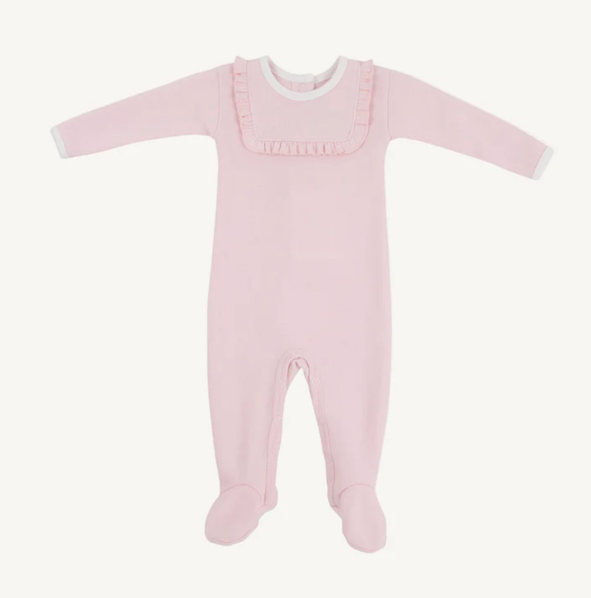 Rock Me Romper Palm Beach Pink/Worth Ave White, Ribbed