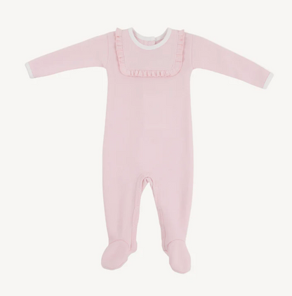 Rock Me Romper Palm Beach Pink/Worth Ave White, Ribbed