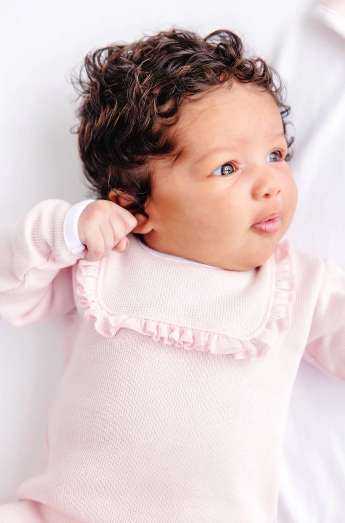 Rock Me Romper Palm Beach Pink/Worth Ave White, Ribbed