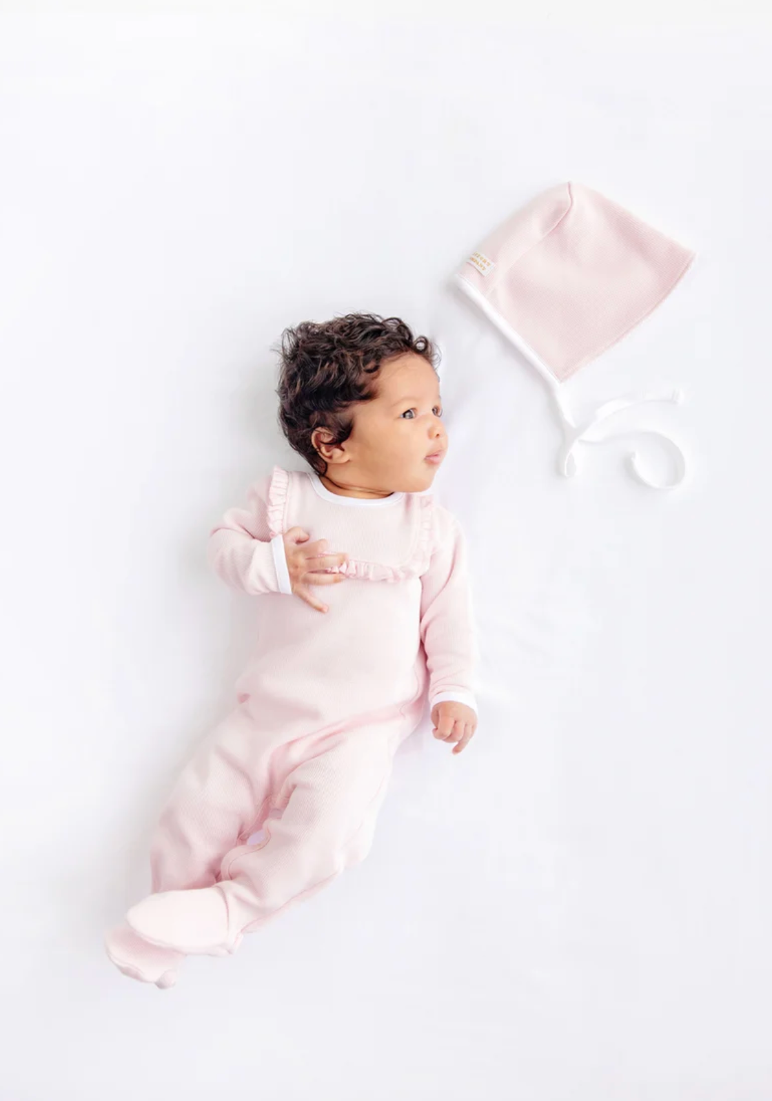 Rock Me Romper Palm Beach Pink/Worth Ave White, Ribbed