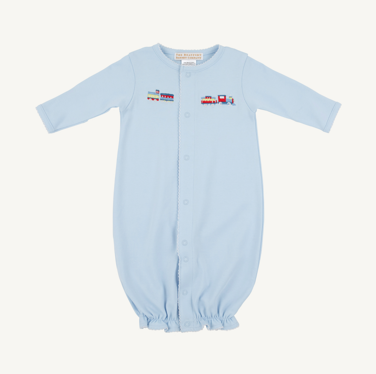 Twinkle Twinkle 2 in 1 Gown Train Embroidery - Buckhead Blue