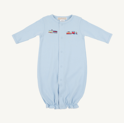 Twinkle Twinkle 2 in 1 Gown Train Embroidery - Buckhead Blue