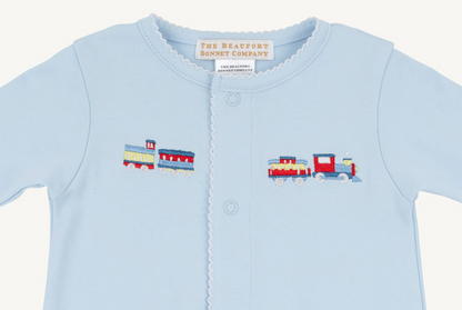 Twinkle Twinkle 2 in 1 Gown Train Embroidery - Buckhead Blue