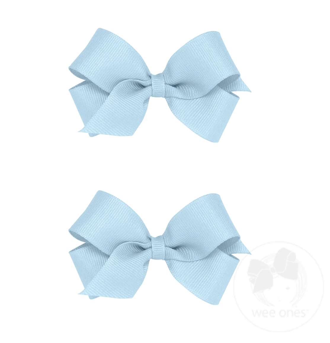 Mini Grosgrain Hair Bow Two Pack