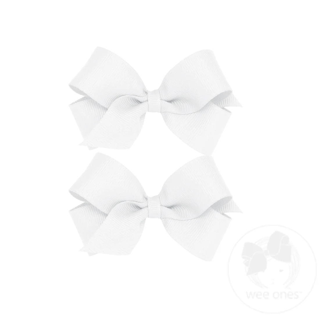 Mini Grosgrain Hair Bow Two Pack