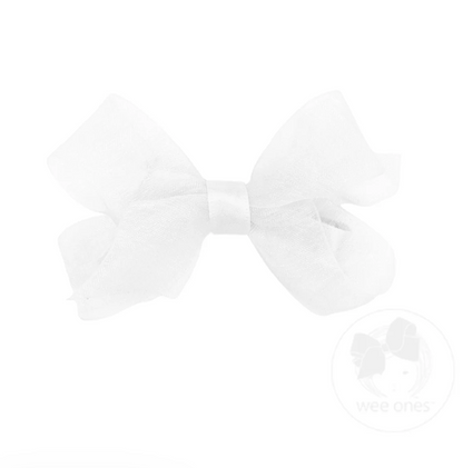 Mini Classic Organza Single Hair Bow