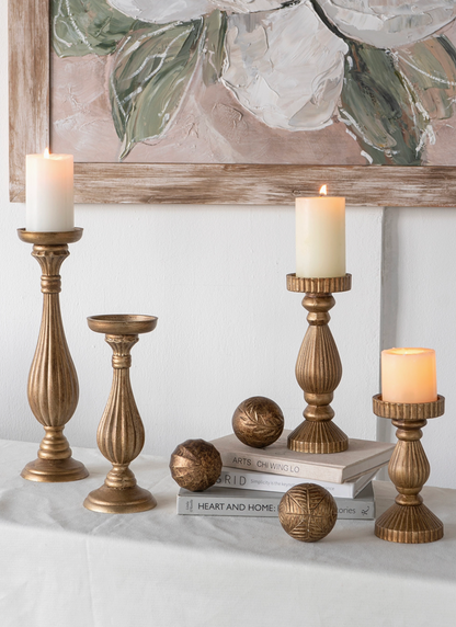 Artisan Leafwood Wooden Orbs