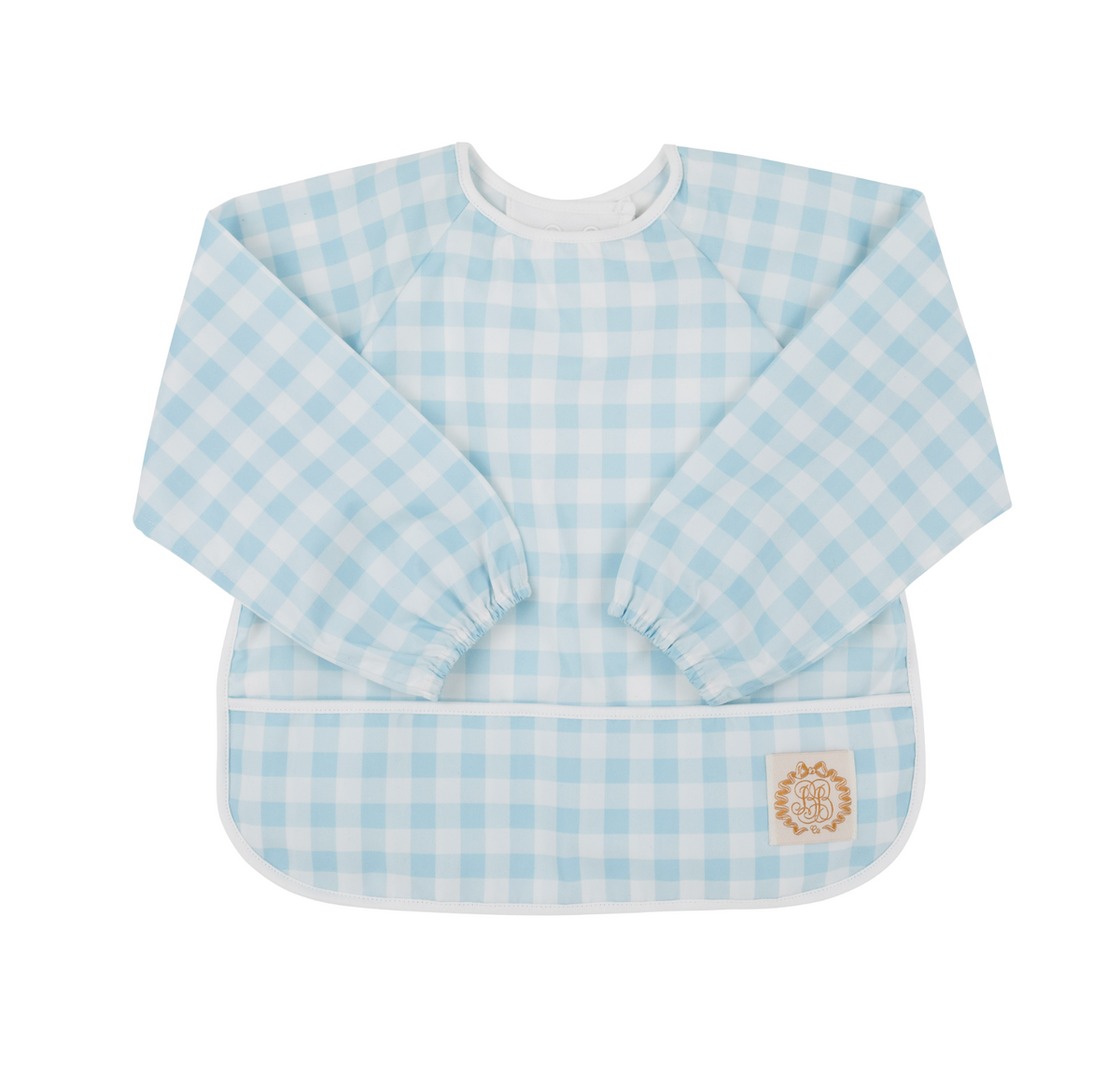 TBBC Biscuit Bib - Gingham (Pink or Blue)