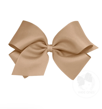 King Classic Grosgrain Hair Bow (Plain Wrap)- Wee Ones
