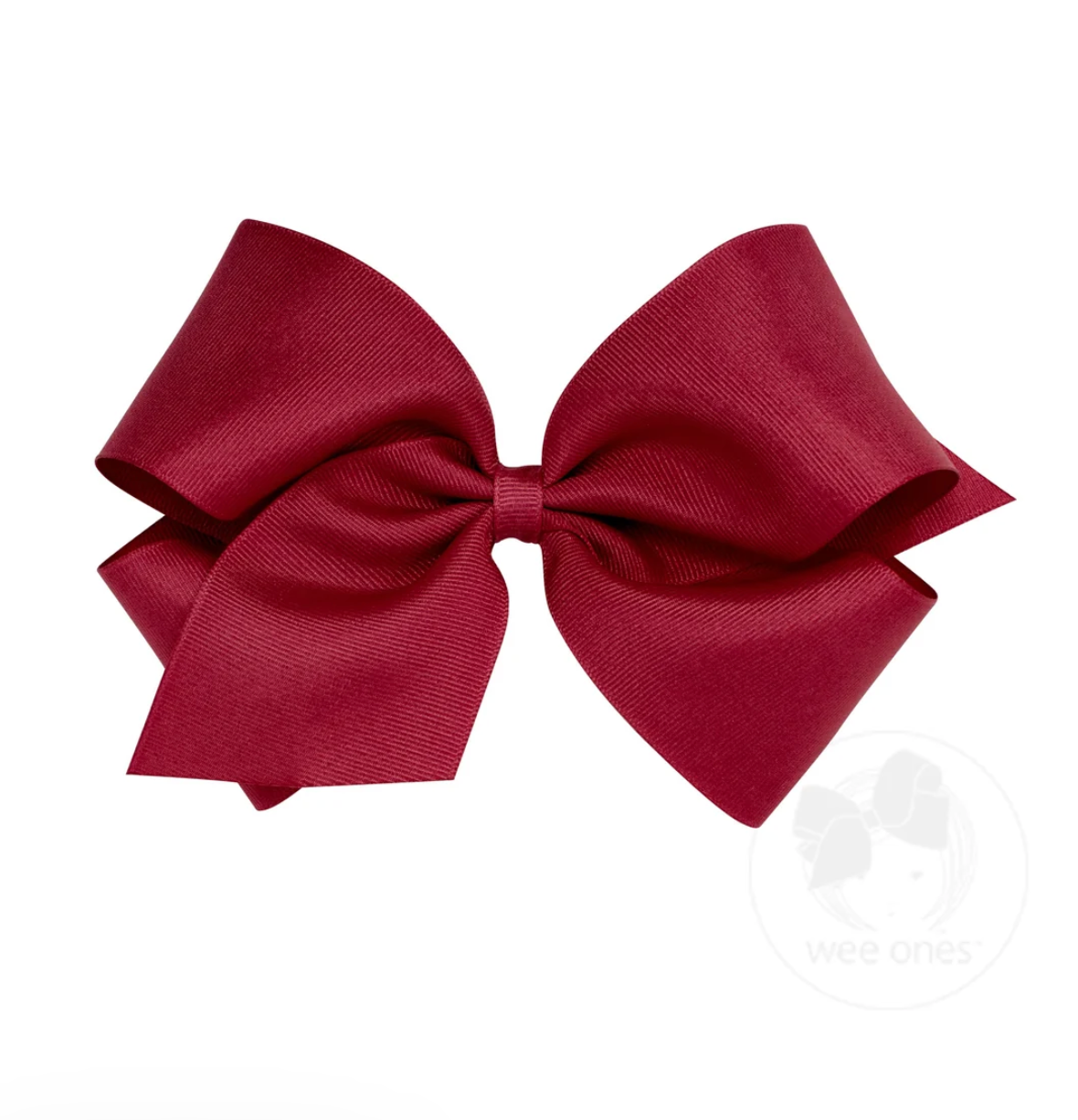 King Classic Grosgrain Hair Bow (Plain Wrap)- Wee Ones