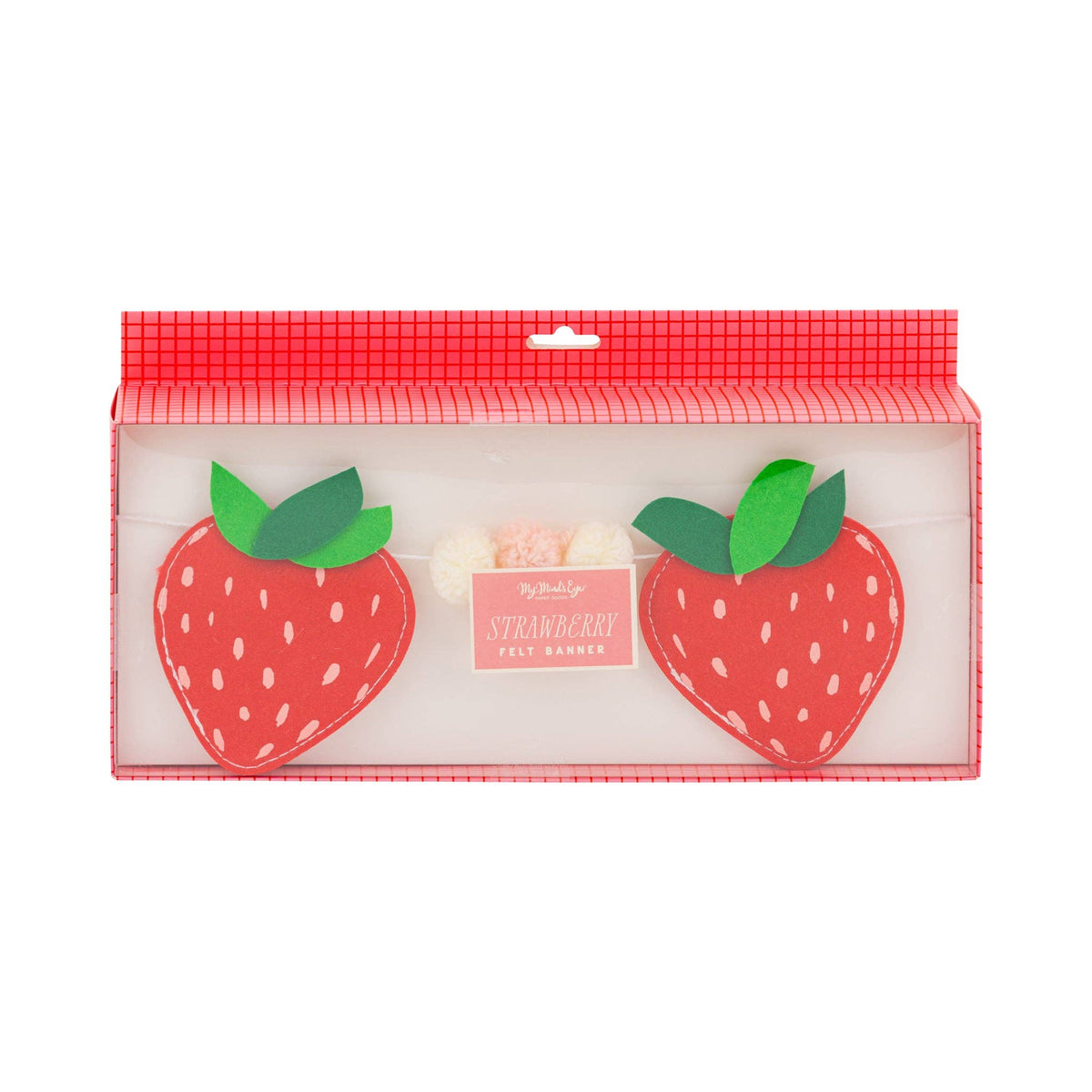 Strawberry Felt Banner
