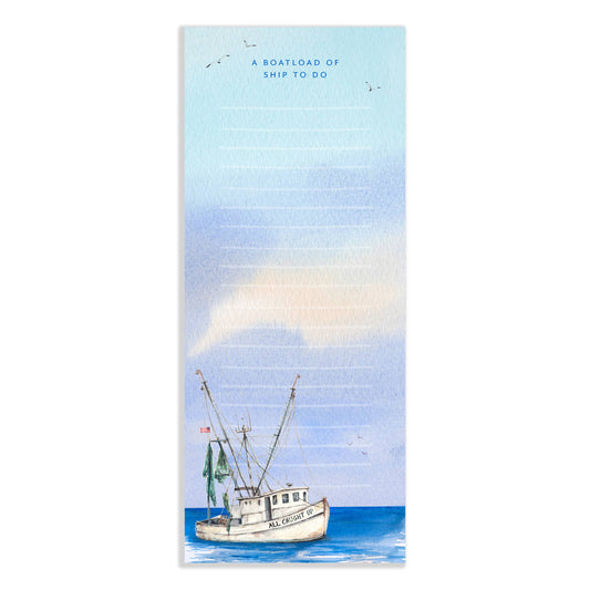 A Boatload of Ship To Do Notepad