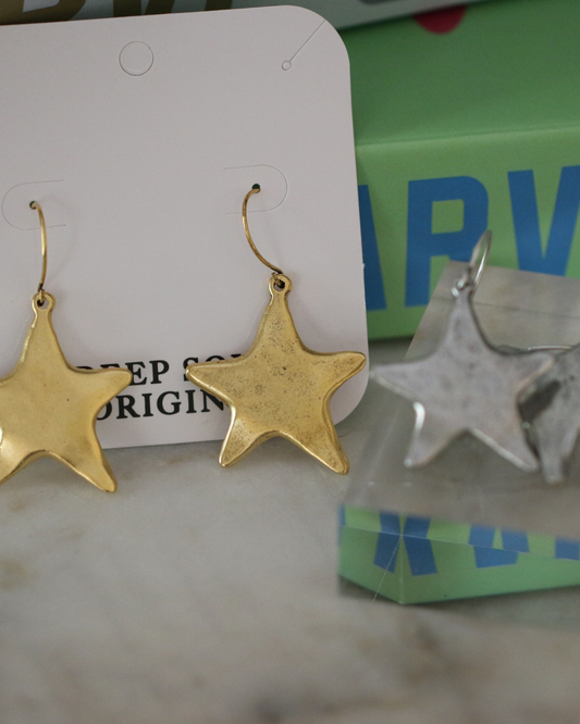 Gold Star Earrings