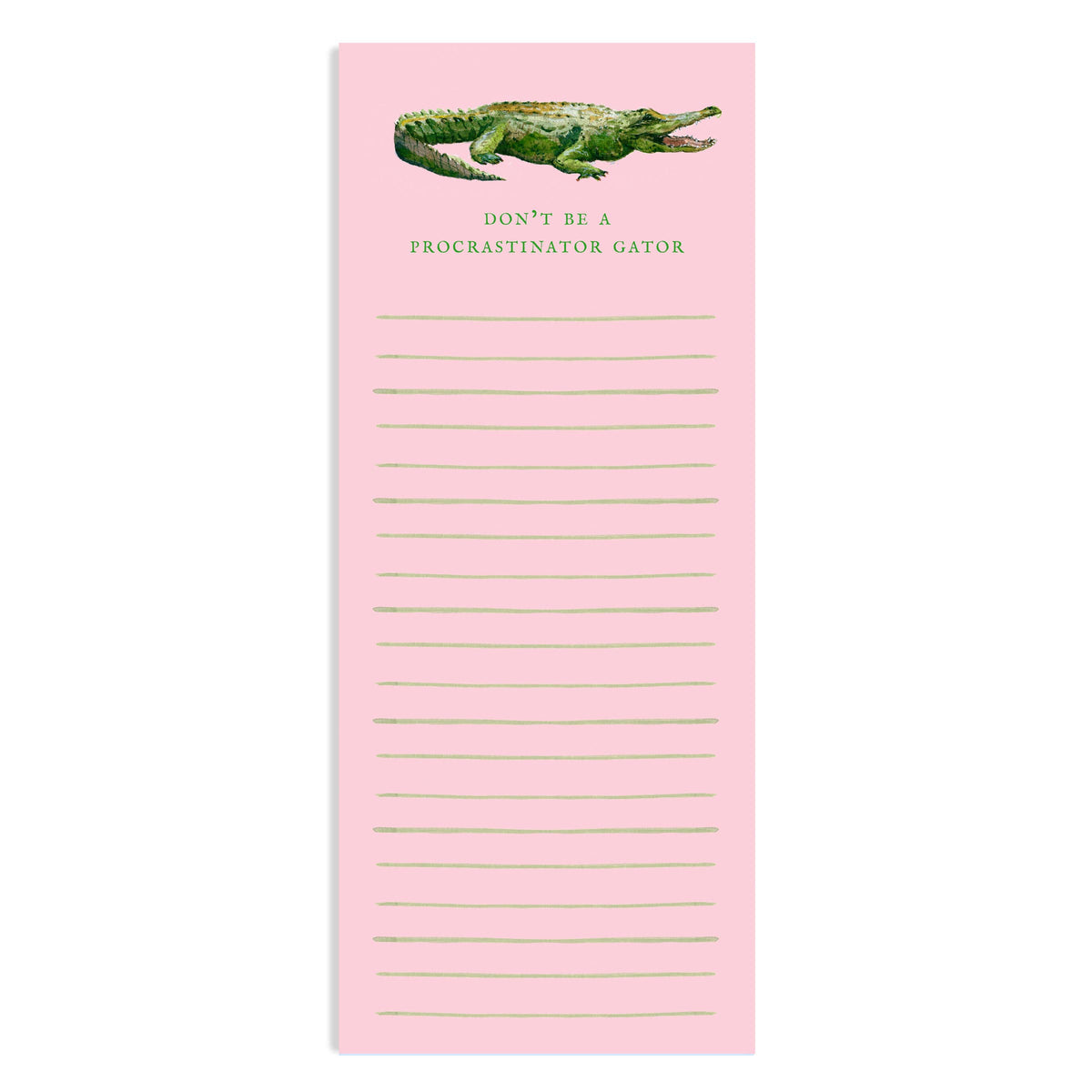 Don't Be a Procrastinator Gator Notepad
