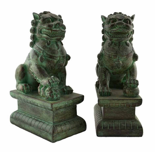Fu Dog Set Bronze