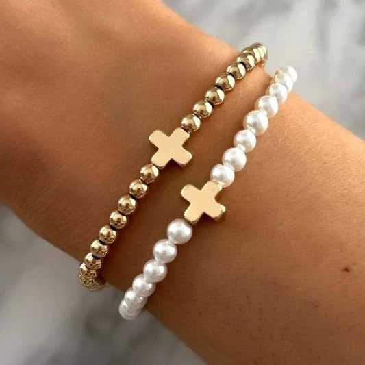 Gracie Cross Stretch Bracelet
