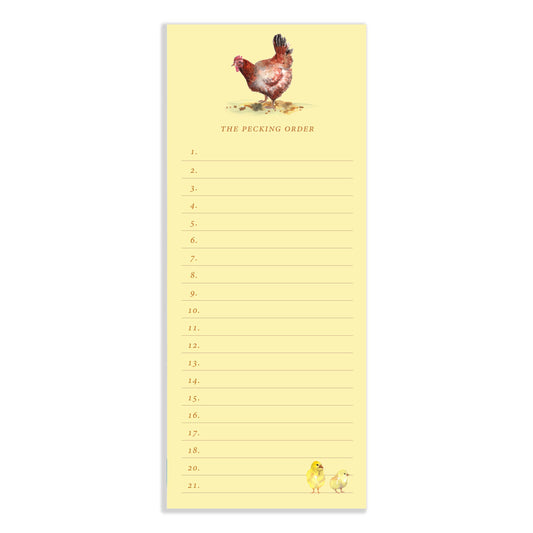 The Pecking Order Chicken Notepad