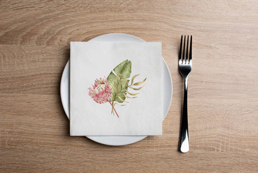 Protea Bouquet Cocktail Napkin (20ct)