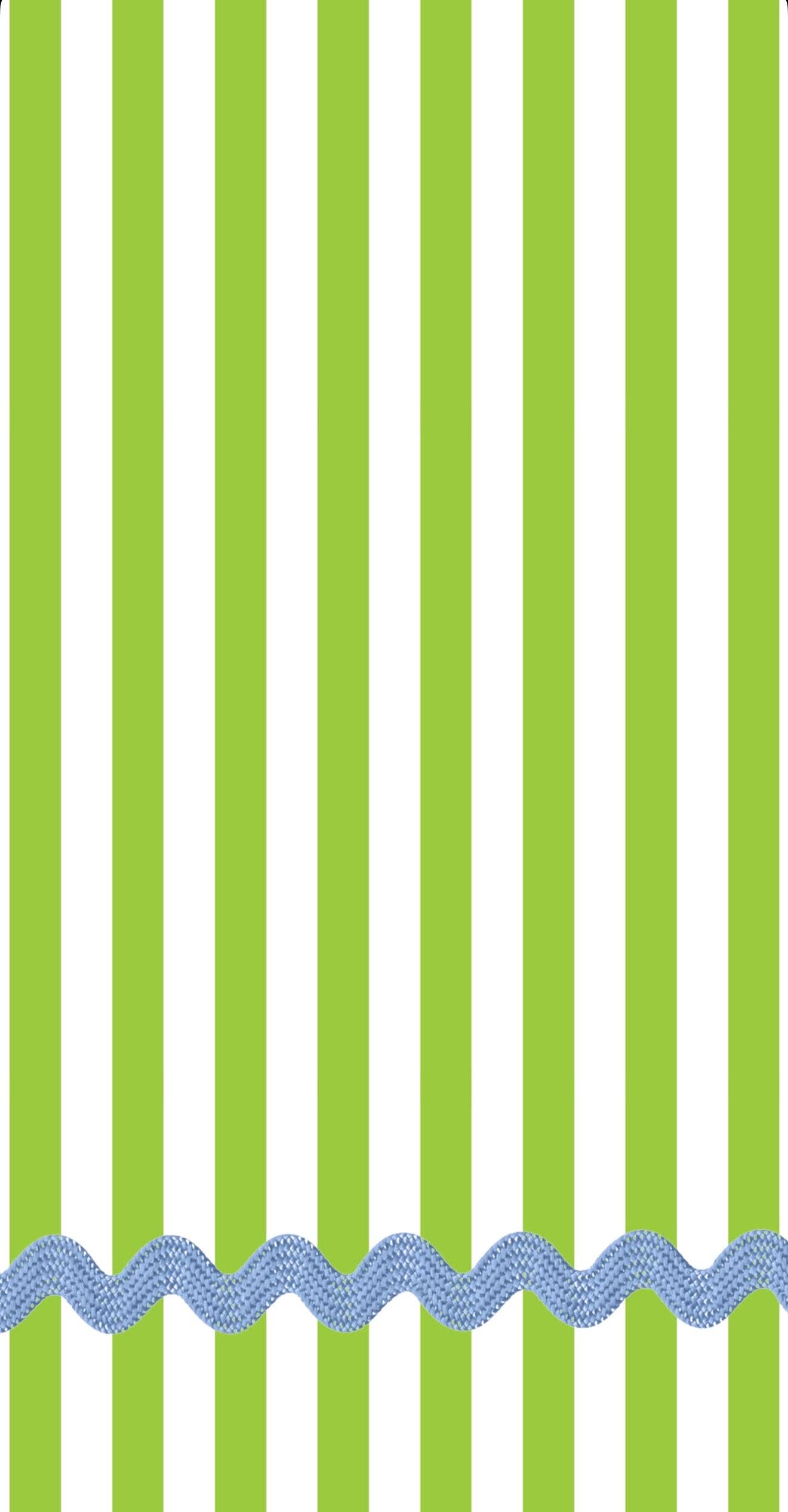 Ric Rac Green Stripe Printed Guest Towel (16ct)