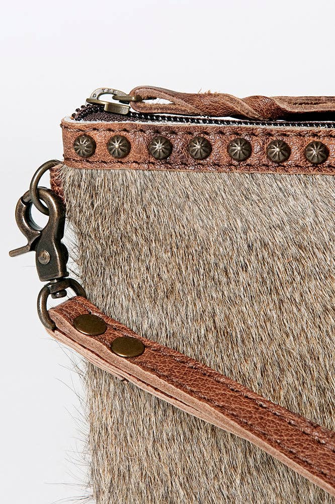 Hide Leather Wristlet