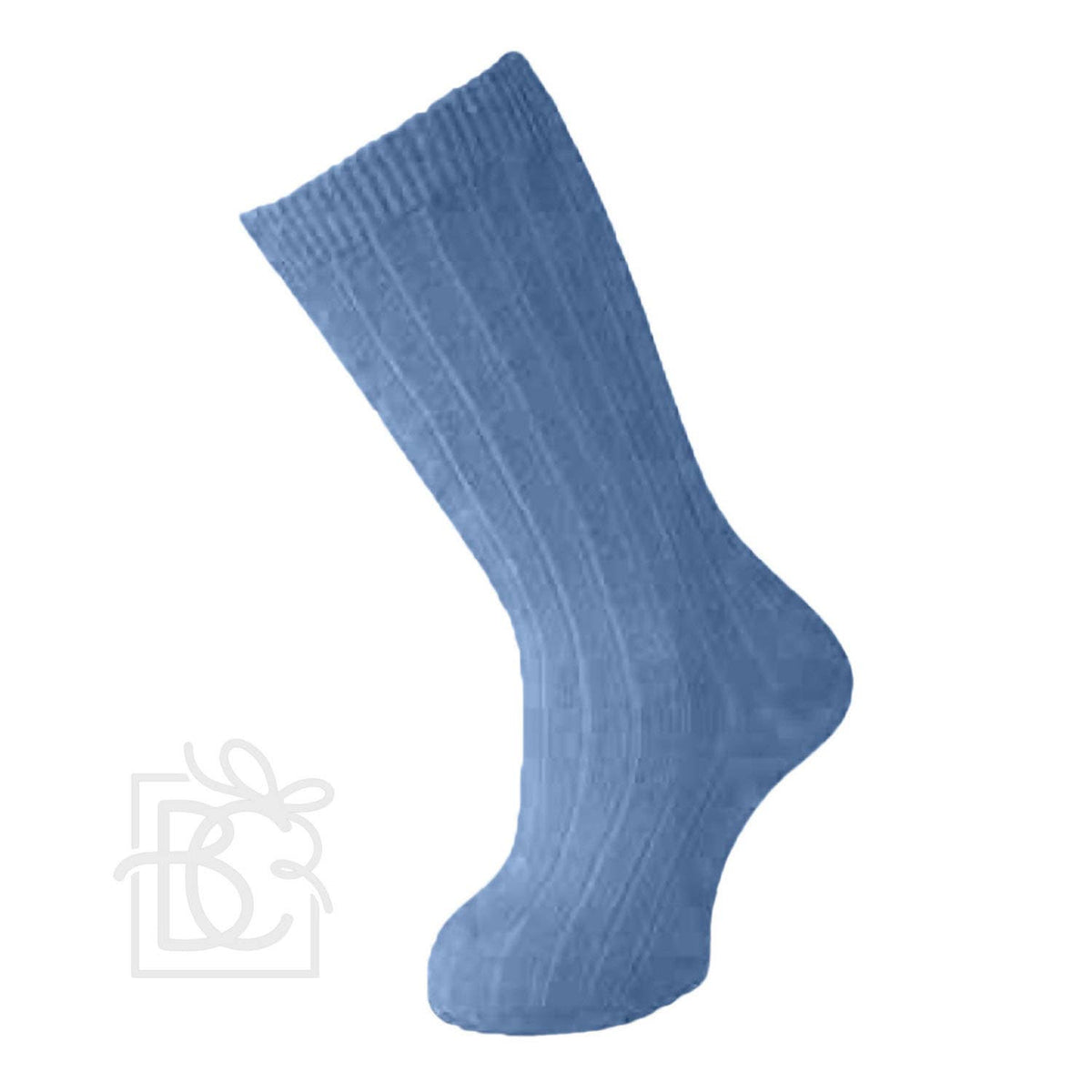Ribbed Cotton Knee Socks