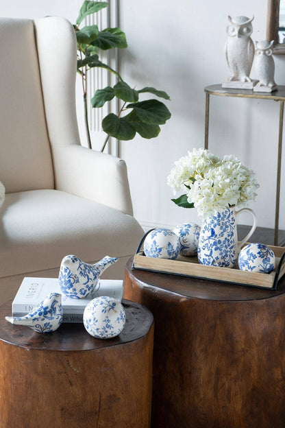 Blue & White Decorative Ball