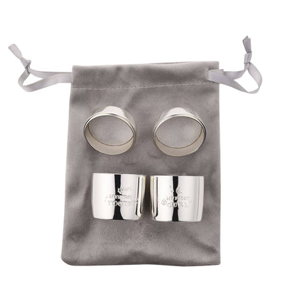 Star & Moon Silver Plated Barrel Shaped Keepsake Boxes (set of 2)