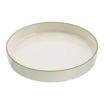 Mimosa Round Tray - White