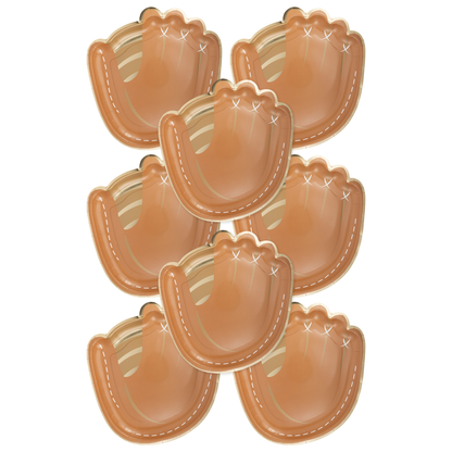 Baseball Mitt Shaped Paper Plate (8ct)
