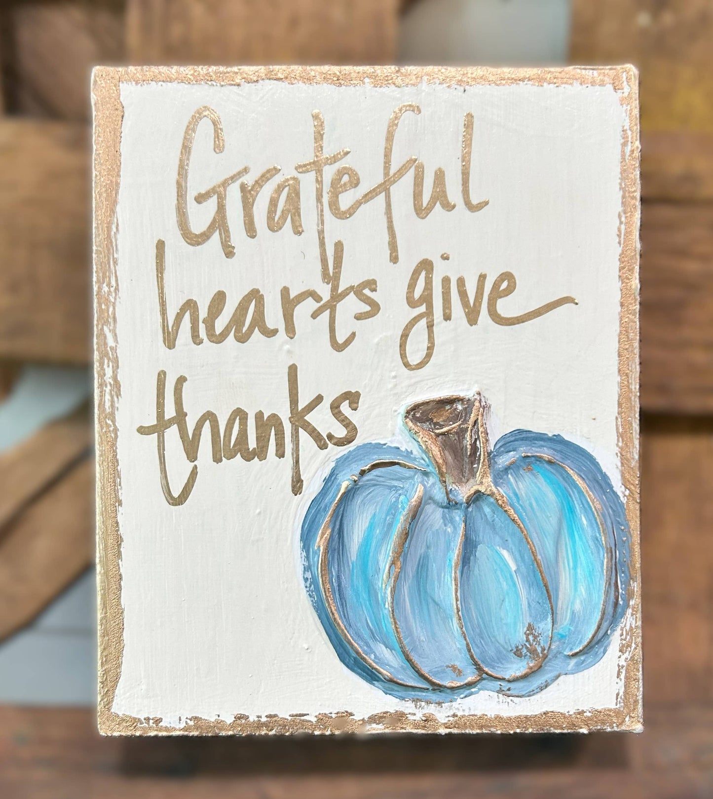 Thanksgiving Wooden Decor Blocks