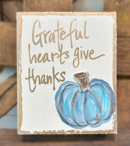 Thanksgiving Wooden Decor Blocks