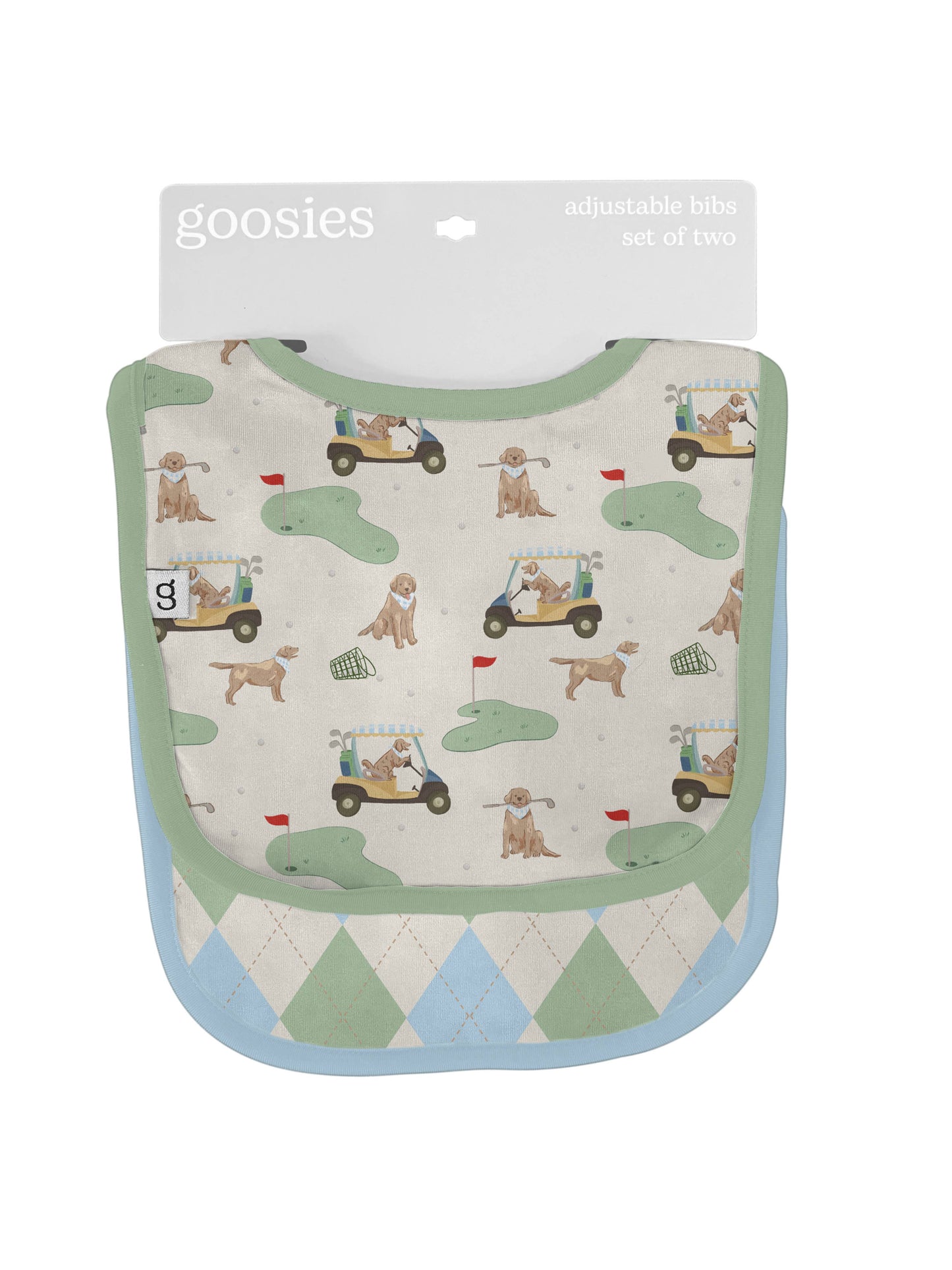 Bib Set - Barks & Birdies (Golf Dogs)