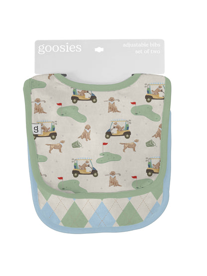 Bib Set - Barks & Birdies (Golf Dogs)