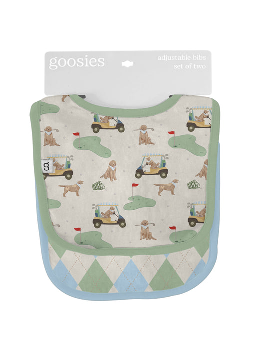 Bib Set - Barks & Birdies (Golf Dogs)