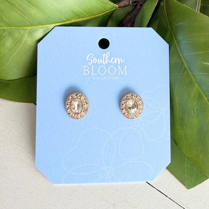 Savoy Crystal Stud Earrings