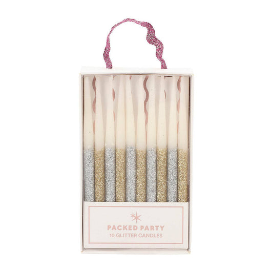 More Metallic, More Fun Birthday Candle Set (10 ct)