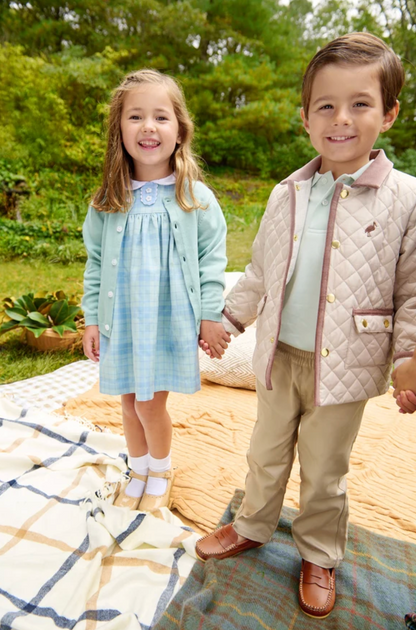 TBBC Mary Dal Dress Audubon Park Plaid with Sarasota Sky