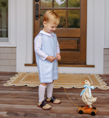 TBBC Peter Pan Collar Shirt/Onesie (Broadcloth) - Worth Ave White