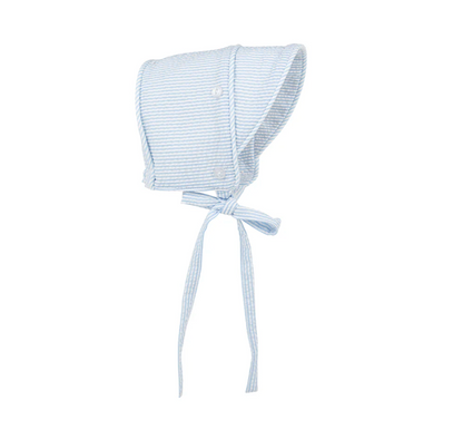 TBBC Barringer Bonnet- Breakers Blue Seersucker