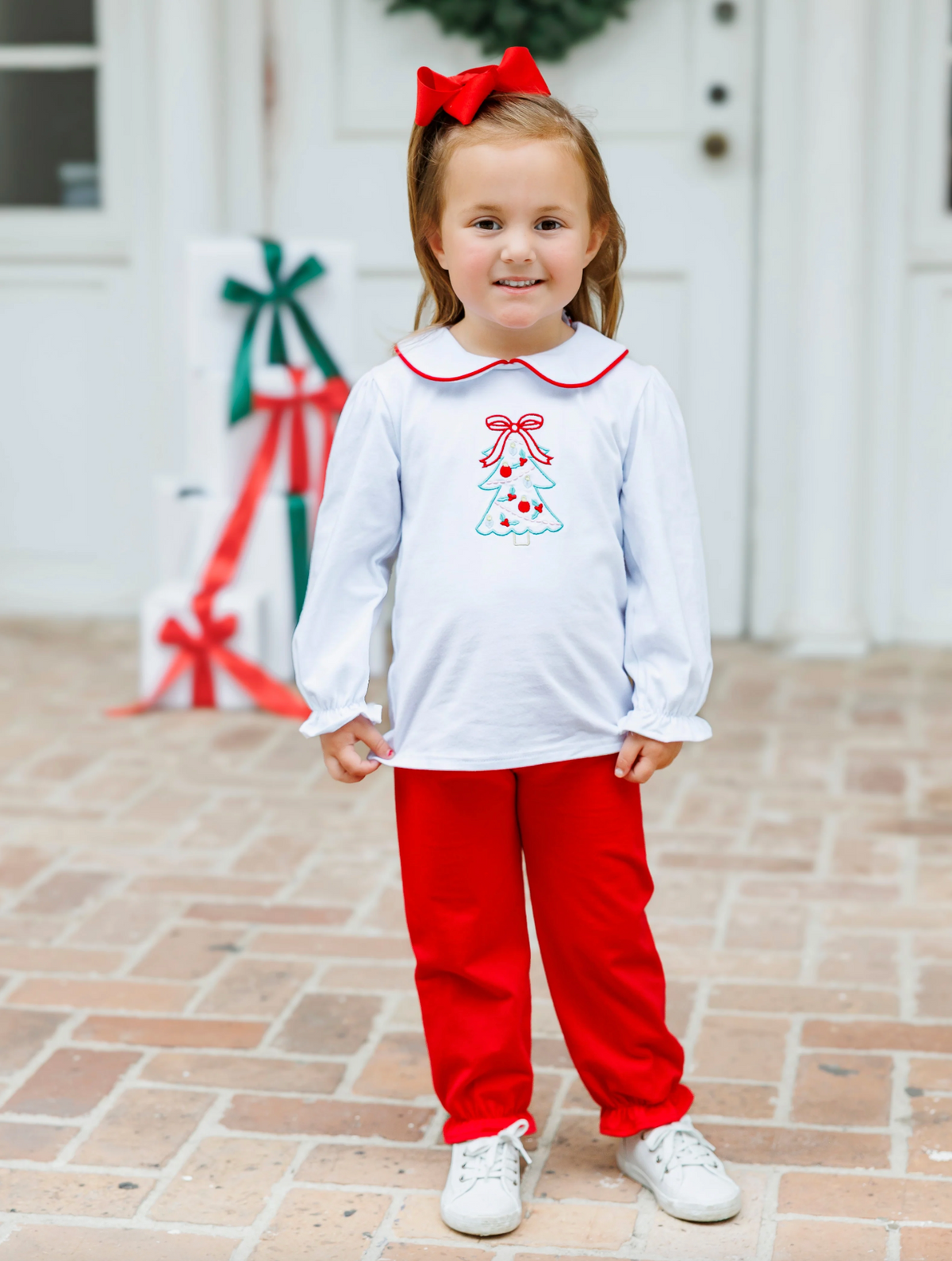 JB O Christmas Tree Bloomer Pants Set